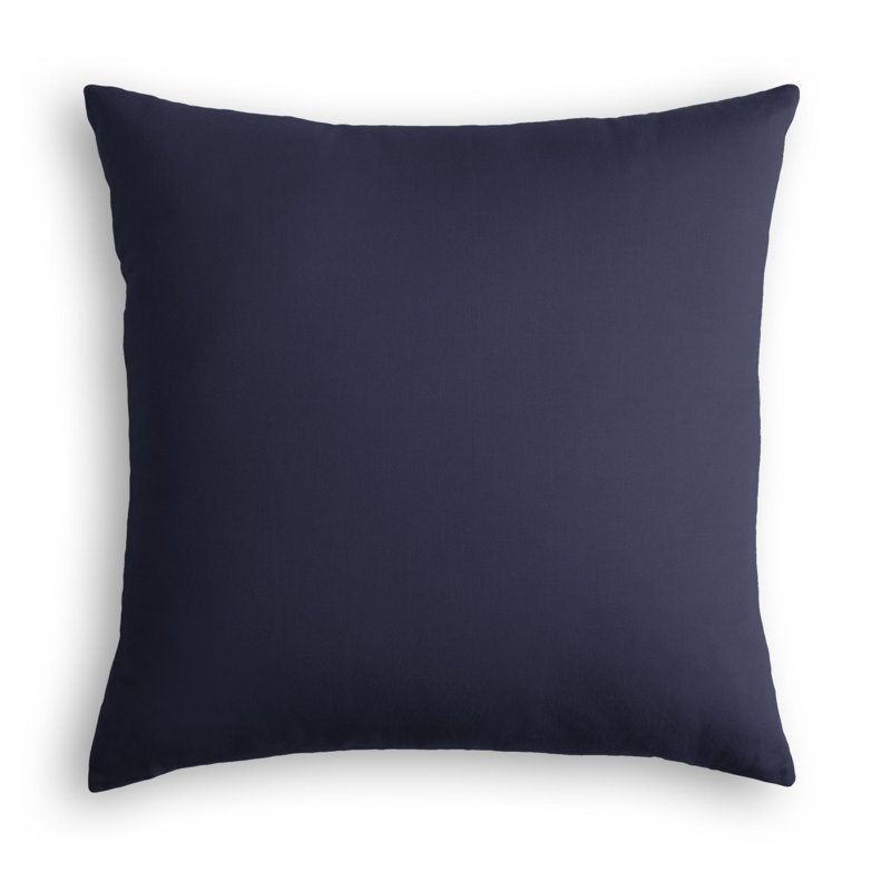  Housse de coussin intérieur / extérieur, 18 po x 18 po, Bleu marine, Pas de bourre