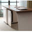 Bureau d'ordinateur italien en placage de noyer minimaliste-743547371