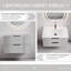 Meuble-lavabo gris 30 po sans lavabo