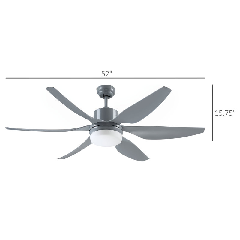 Stansberry Ceiling Fan with LED Lights, Grey