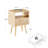 Okawville Rattan Nightstand with Drawer Bed Side Table Modern Nightstand Bedroom End Tables-1188404850