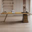 Bureau de direction rectangulaire en bois massif brun clair avec tiroirs-1322208641-1322208654