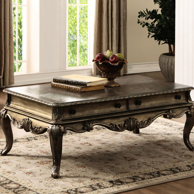 Élégante table en chêne rétro avec deux tiroirs de rangement polyvalents et une tablette inférieure
