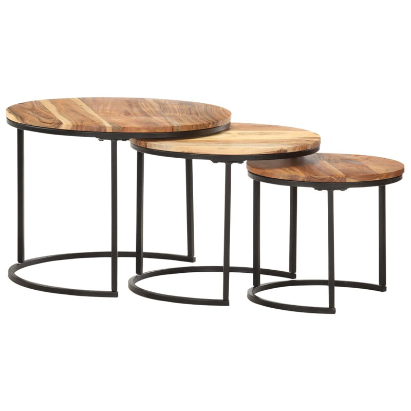 Grajeda Frame Nesting Tables, Oak
