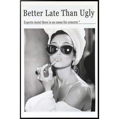 Art mural sur toile Chic Reflection, 17 po x 25 po, cadre noir