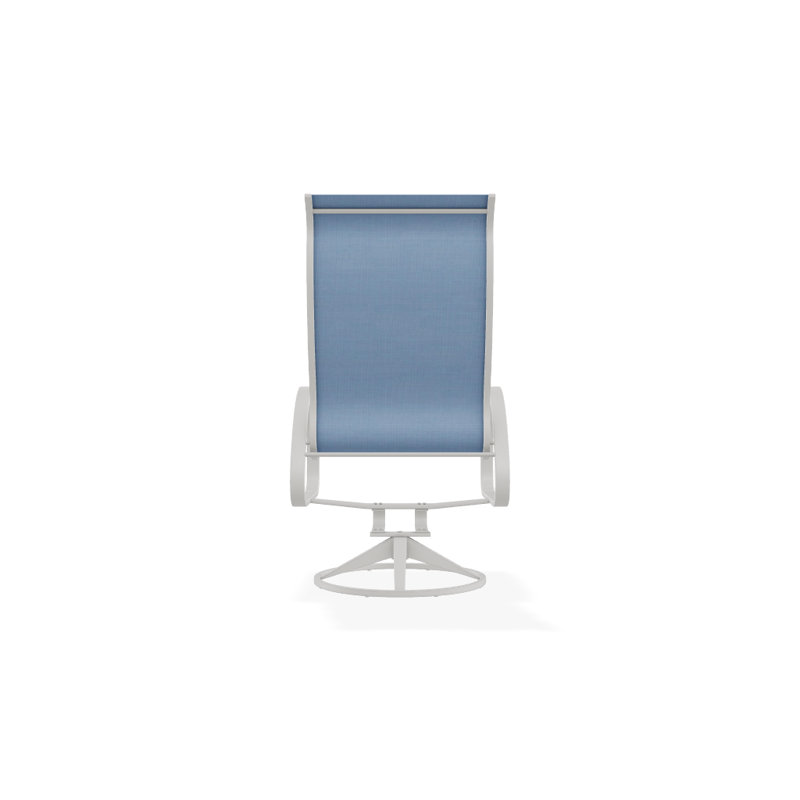 Aruba 1 Outdoor Dining Armchair, Sky 42D, Textured Snow