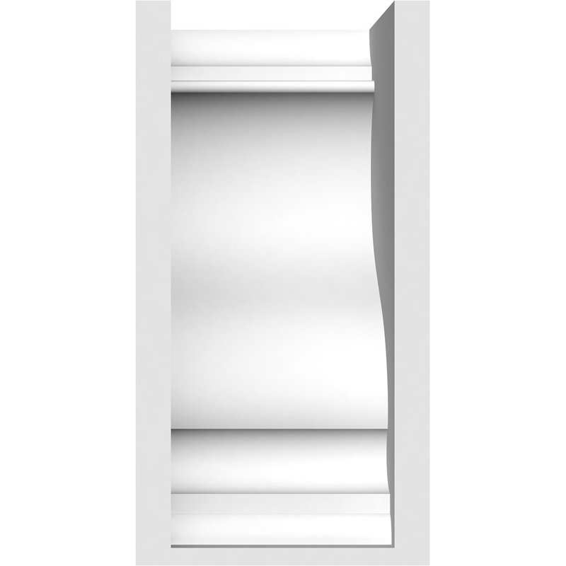 Corbeau standard en PVC de qualité architecturale, H 12 po x l 5 po x P 6 po
