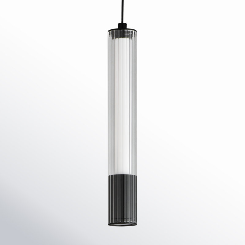Celine 1 - Light LED Single Pendant, Black