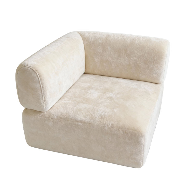 Upholstered Accent Chair, White