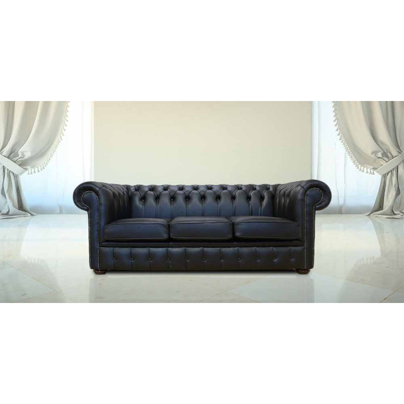 3 Seater Sofa, Shelly Black