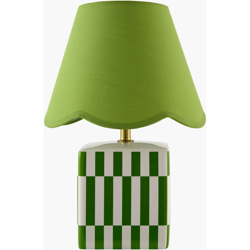 Lampe de table Evert, Vert, Lin, Green