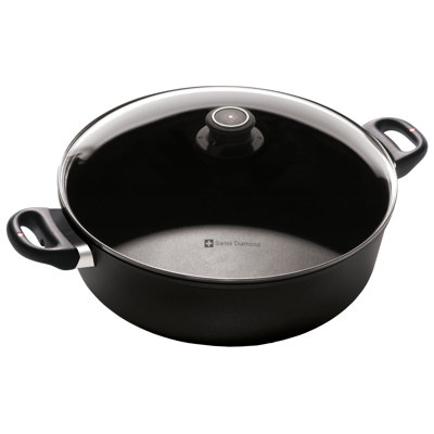 Non-Stick Aluminum Round Braiser with Lid