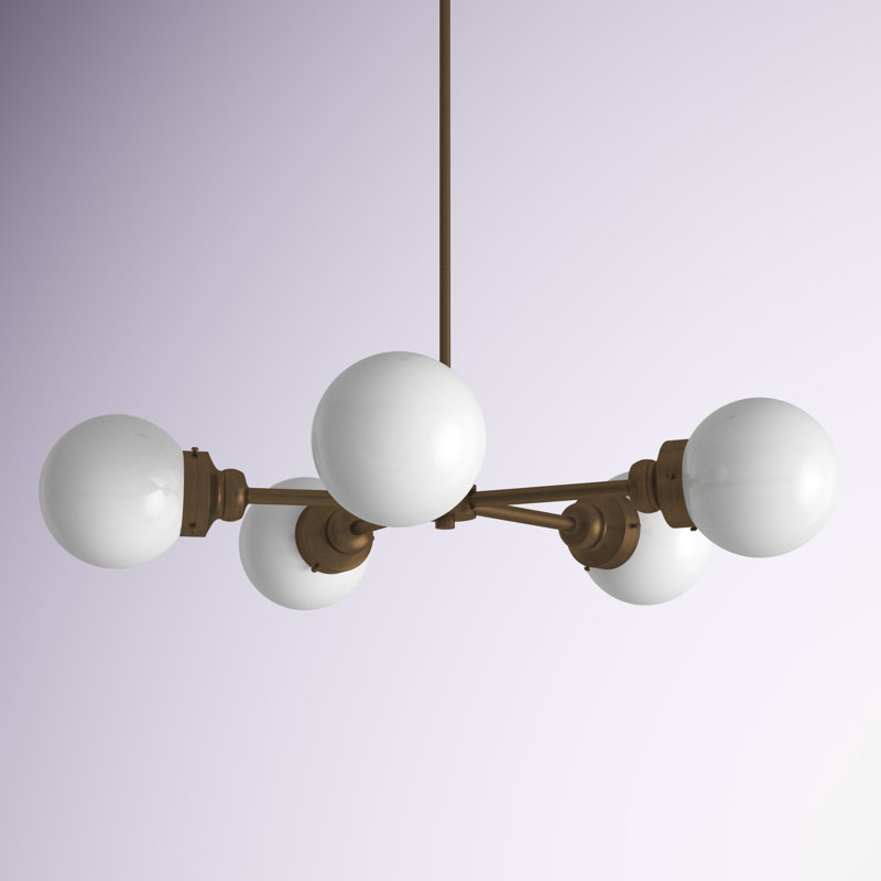 Lustre sphérique Spoutnik à 5 lumières Rabehi