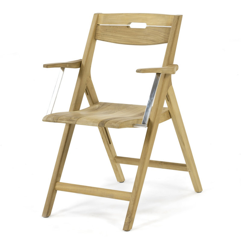 Westminster Teak Solid Wood Patio Folding Chair