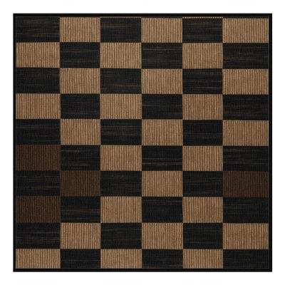 Machine Washable Botanical Brown Area Rug