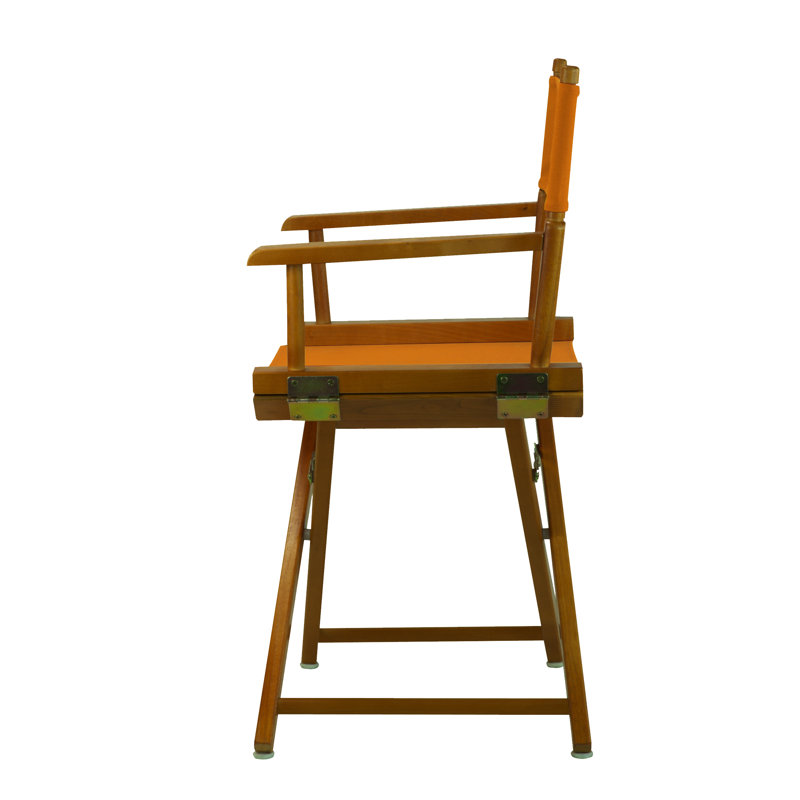18" Folding Director Chair, Honey Oak, Mango