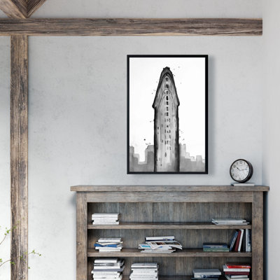 Toile noire Flatiron Building | Décoration intérieure