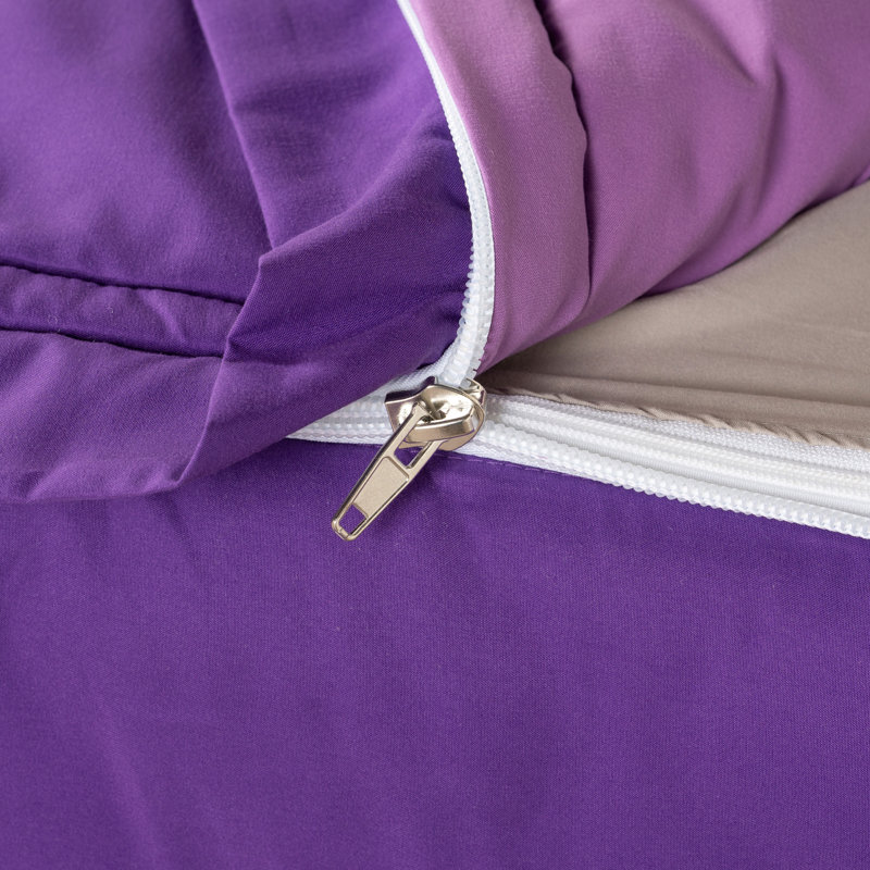  Bunkie Deluxe All-In-One Zipper Bedding Set, Full / Double, Purple