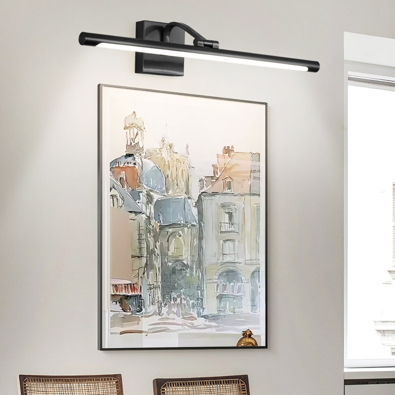 1-Light Dimmable LED Picture Light with Adjustable Colour Temperature (3000K/4000K/6000K), Artwork Display Lighting