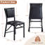 Folding Dining Chairs, Kitchen Armless Side Chairs With Padded Seats, Foldable PU Leather Dining Chairs For Home Kitchen Living Room-128908517
