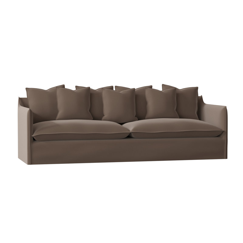 100'' Slipcovered Sofa, Medium, 72 inches, Dudley Sky