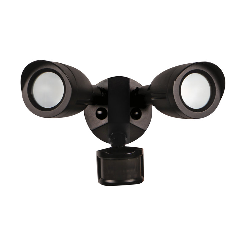 Projecteur de sécurité d'extérieur 10 watts avec capteur de mouvement Dusk to Dawn, Bronze