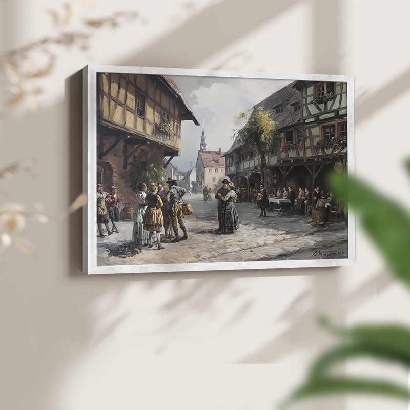 Landscape Series-CLXXVII -Framed Print - Restickable, H 11 po x l 14 po, Blanc