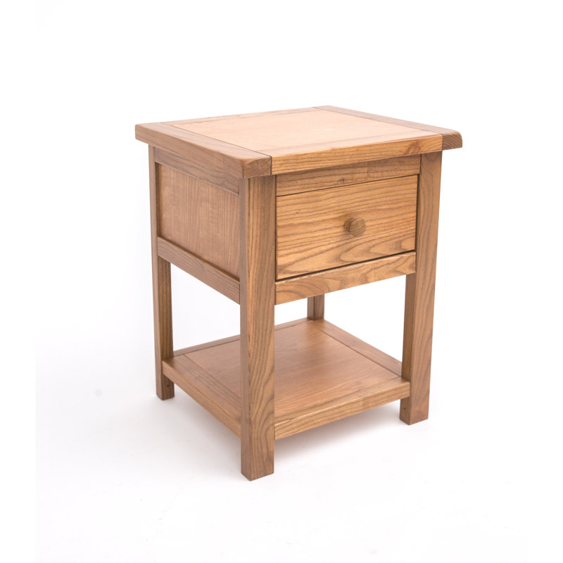 Snider 45cm W Plywood / Laminate Board Bedside Table, Brown