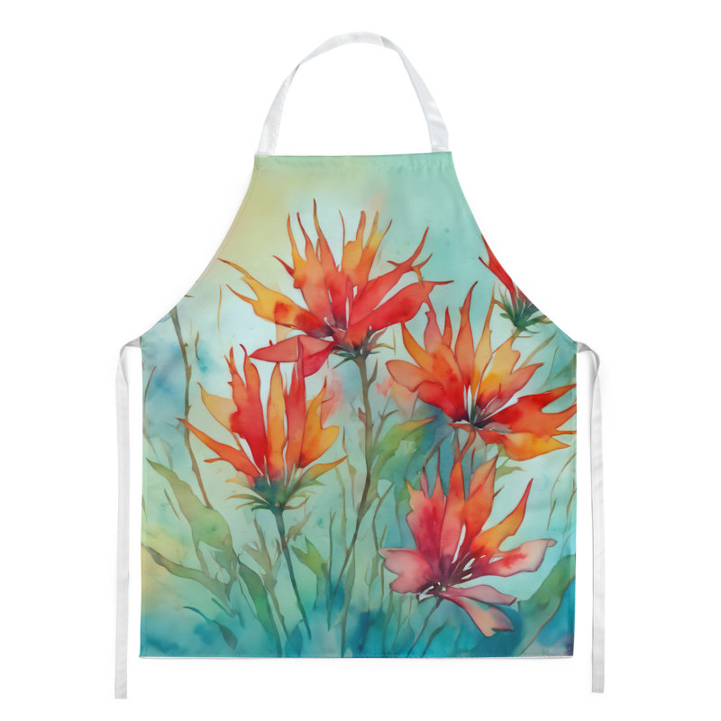 Iris du Tennessee en tablier aquarelle, Pinceau orange orange du Wyoming