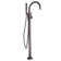 1 Handle Bathroom Freestanding Tub Filler with Diverter