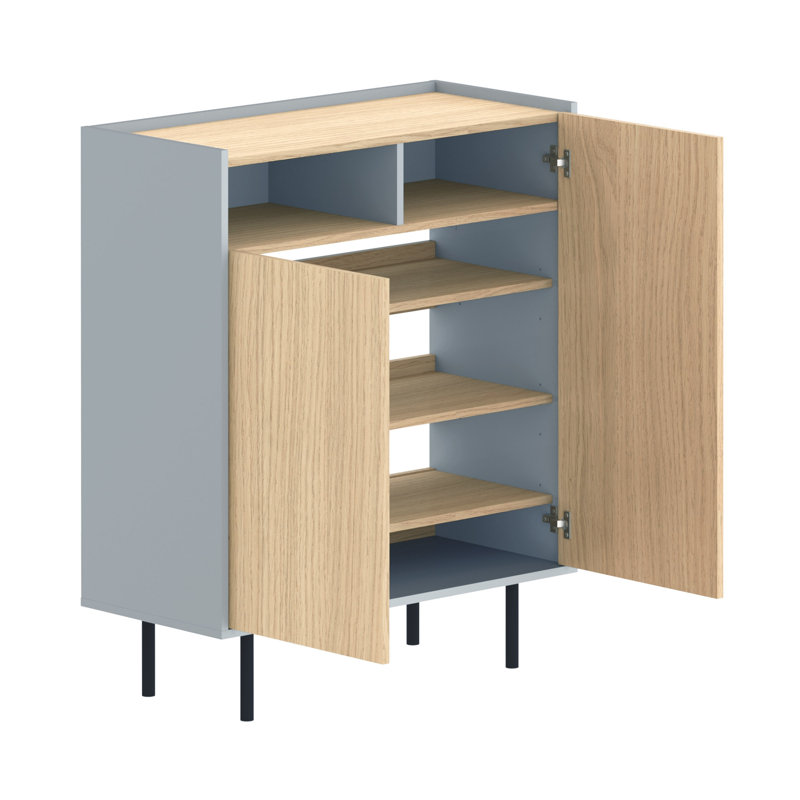 Shaneah 9 Pair Shoe Storage Cabinet