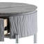 Table de bout grise très brillante avec finition - look moderne, construction, bois composite, plateau de table de 15 mm d'épaisseur, limite de poids de 70 lb, tiroir de rangement pratique