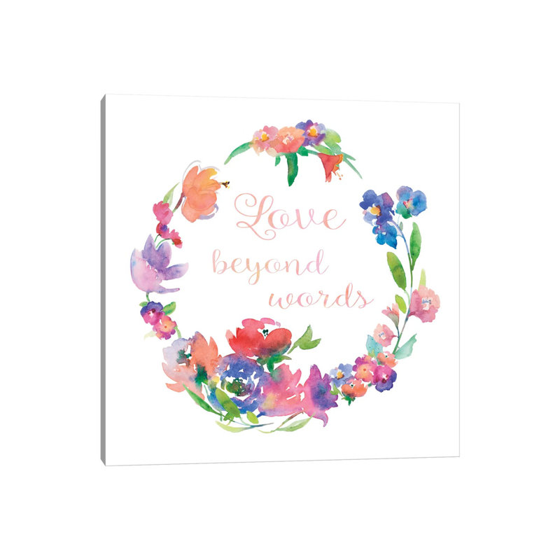 Love Beyond Words by Theresa Heidel - Wrapped Canvas Painting, 45.72 cm H x 45.72 cm W x 1.91 cm D
