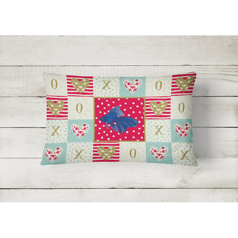  Coussin extérieur rembourré Veiltail Fish Love