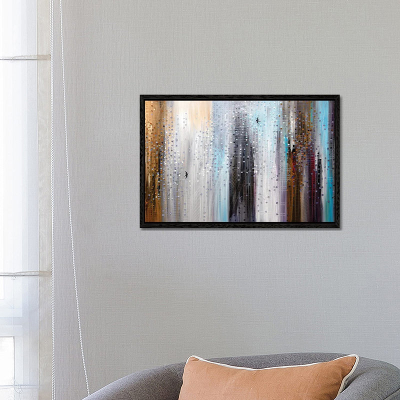Come Fly With Me by Ekaterina Ermilkina - Painting on Canvas, 66.04 cm H x 45.72 cm W, Black Framed
