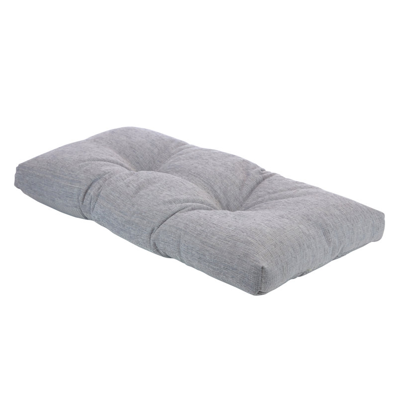 Chenille Non-Slip Bench Cushion, Light Gray, 30" W x 14" D