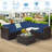 Aibhlinn 5 - Person Patio Conversation Set with Cushions-992636749