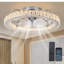50cm Dimmable Crystal Ceiling Fan with LED Light and Remote Control and APP-451401822