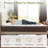 14'' Medium Plush Hybrid Mattress With Leaf Pattern Top – Gel Memory Foam & Pocket Coils-1076493390