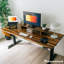Bureau double debout en bois franc avec tiroir - Pheasantwood / 80 x 30 pouces / Gris sidéral-1884453415