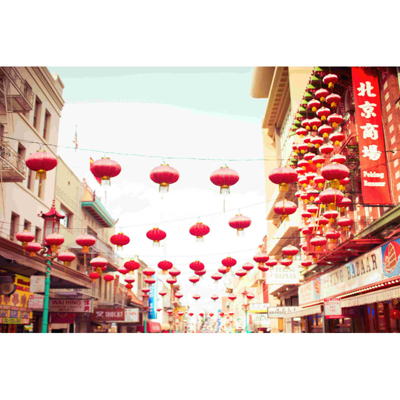 Après-midi du quartier chinois I, H 24 po x l 36 po