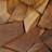 Obrien Teak Wood Handmade Square Block Side End Brown Accent Table with Mosaic Wood Chip Design