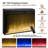 Farmhouse  Fireplace Tv Stand  For Tvs Up To 80" With 36" Electric Fireplace, Large Highboy Entertainment Center With Led Lights, Glass Door Cabinet & Storage Drawer-1097627895