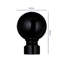 Heavy-Duty Adjustable Curtain Pole with Finials-455005175-454942158