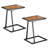 Wood Top C Table End Table (Set Of 2)