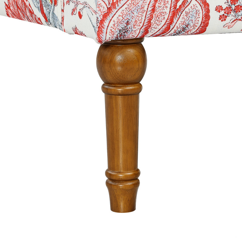 Chaise d'appoint avec garniture cloutée, pieds en bois massif, fauteuil de salon