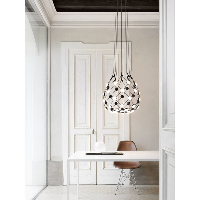 Mesh 1 - Light Unique Global LED Chandelier, 227.4" H x 39.4" W x 39.4" D