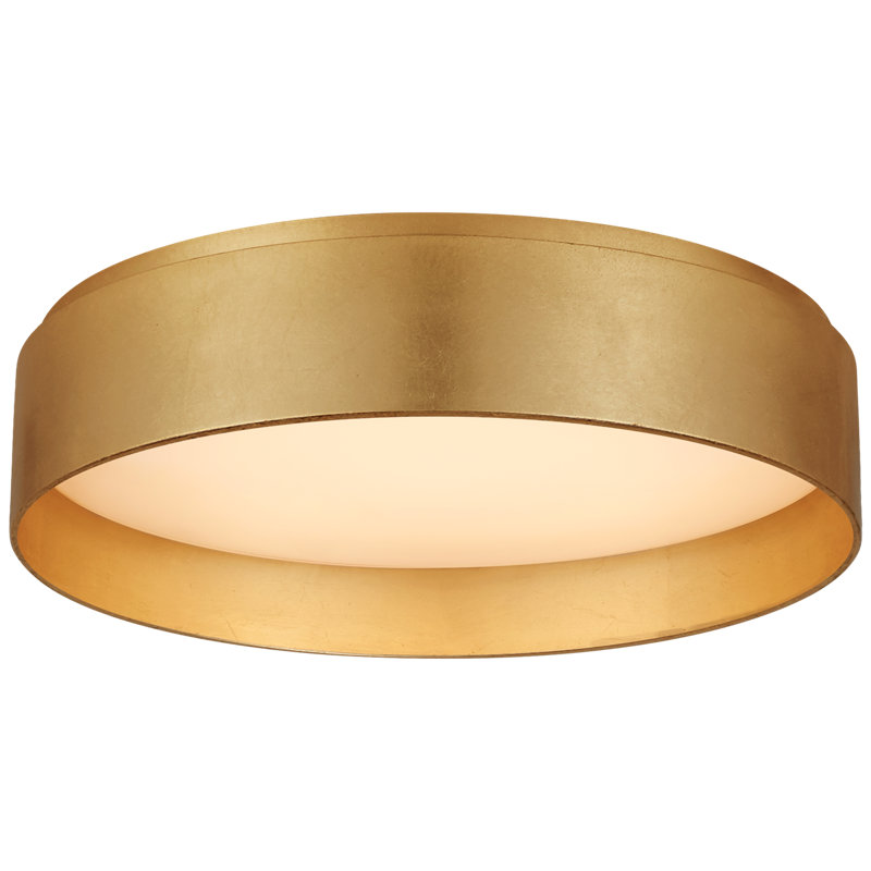 Shaw 1 - Light LED Flush Mount, Matte Black/Gold, 3" H x 11" W x 11" D, 1 Light