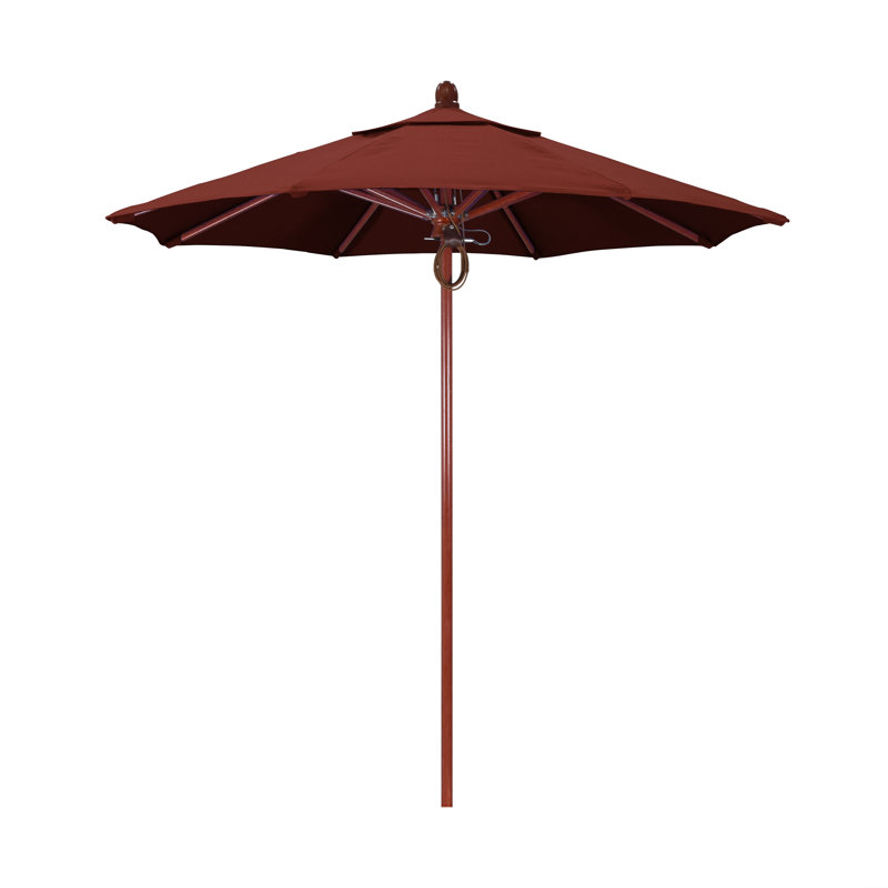 SunbrUmbrella marché de 7,5 pi Meridien Series, Rouge, Toile Toile Sunbrella® au henné