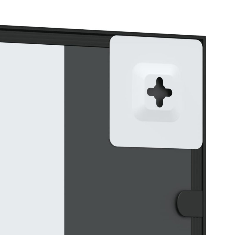 Mikayia Rectangular Metal Wall Mirror, 100cm H x 30cm W